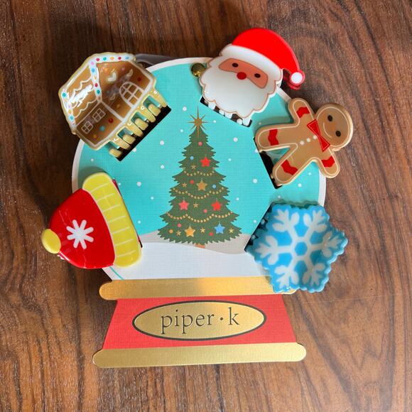 Piper K Winter Christmas Snowflake Santa Gingerbread Tree Hat - Picture 6 of 6